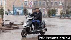 Центральная улица в селе Сортобе, Жамбылская область. 27 февраля 2020 года.