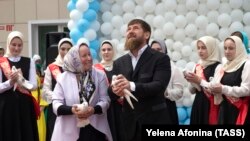 Рамзан Кадыров на выпускном в школе в Чечне
