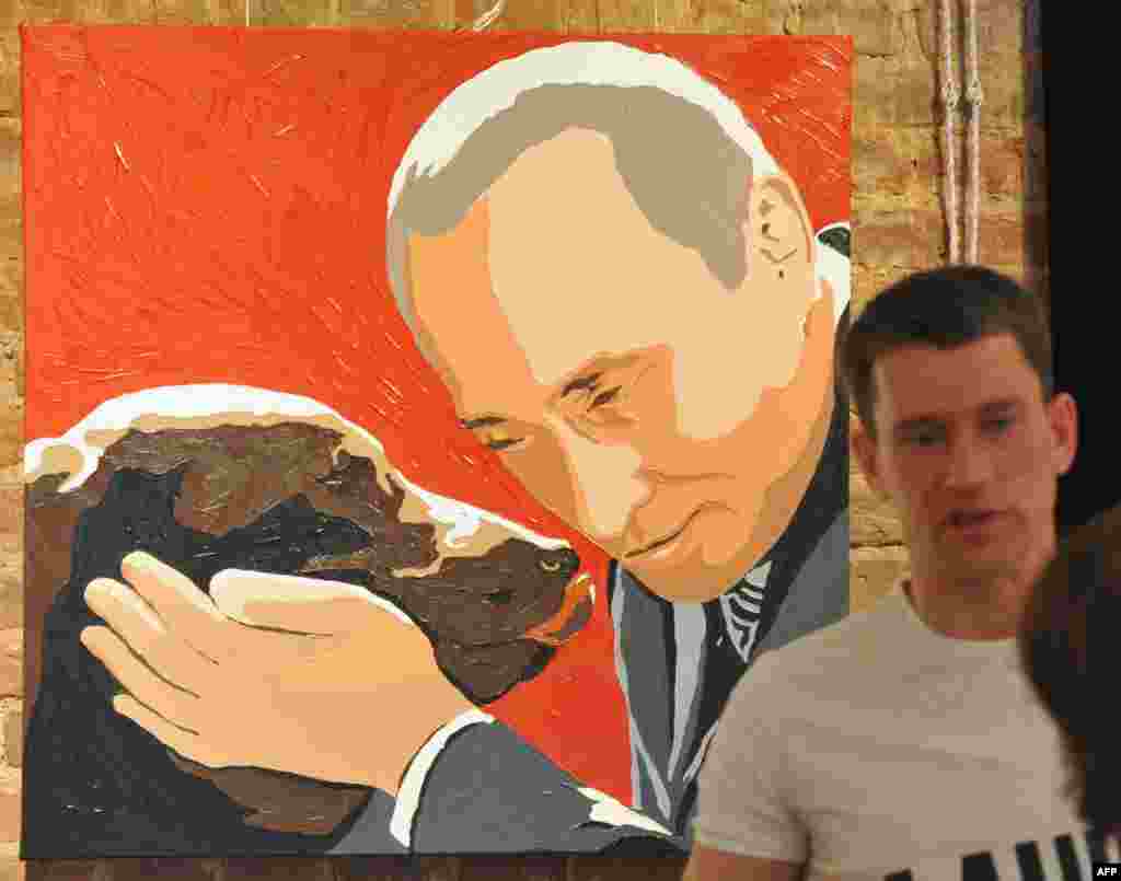 An exhibition devoted to Putin in St. Petersburg