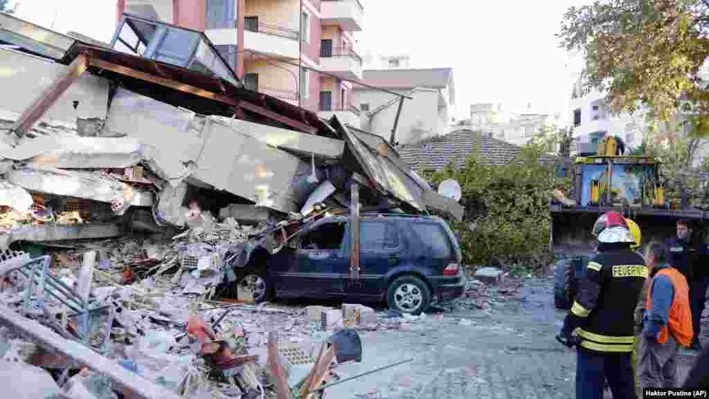 Damage in Durres. 