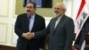 کنفرانس خبری مشترک محمدجواد ظریف و هوشیار زیباری، وزرای خارجه ایران و عراق، در تهران