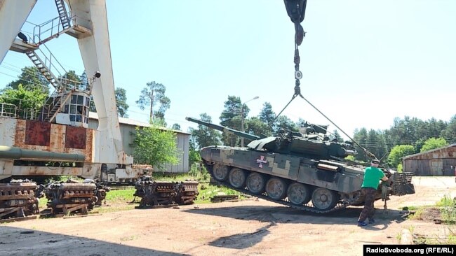 Взвешивание танка Т-72 АМТ
