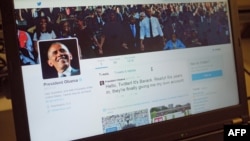 Obama-nın yeni Twitter hesabı.