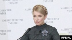 Prime Minister Yulia Tymoshenko described her opponents' wealthy backers as an "oligarchic plague of locusts."