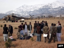 A helicopter ride was one of the fews ways out of Parachinar during the four-year seige.