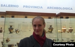 Ольга Матичак у археологічному музеї міста Салерно (фото з особистого архіву)