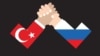 Ռուս - թուրքական «բազկամարտ», ծաղրանկար