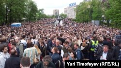 Акция протеста в Москве 13 мая 2012 года. 
