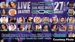 Germany - Poster of DAF BAMA Music Awards cermony to be held in Hamburg on 27.08.2016