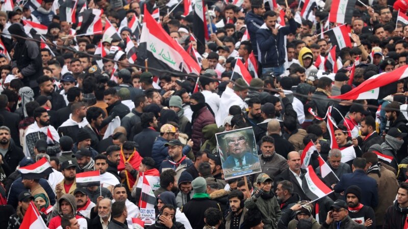 Protesta në Irak kundër pranisë amerikane