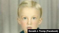 Президент США Дональд Трамп в детстве