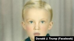 Президент США Дональд Трамп в детстве