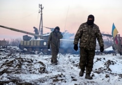 Українські солдати під Донецьким аеропортом. Піски. 31 грудня 2014 року