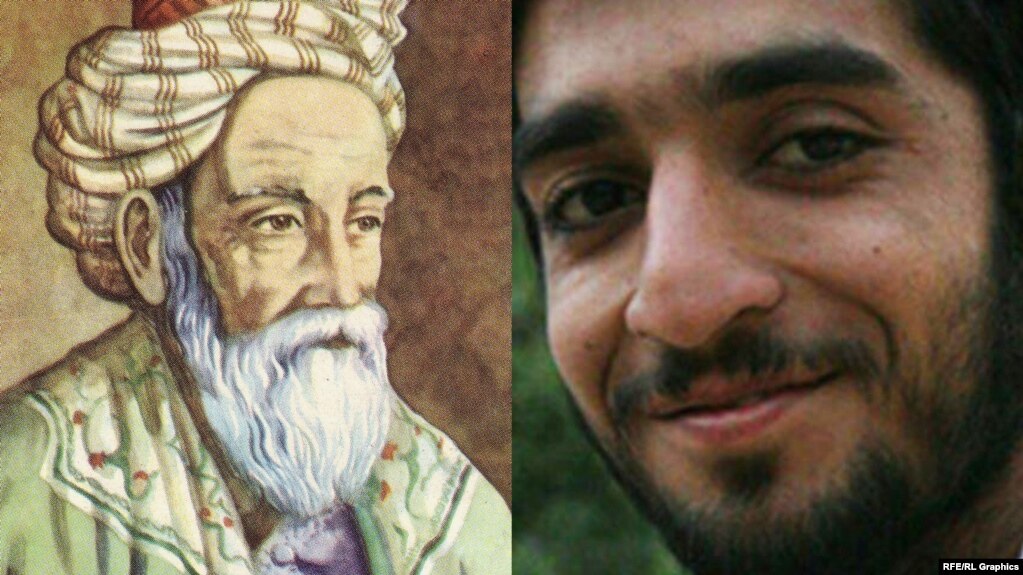 Omar Khayyam, the Persian mathematician, astronomer, and poet (left), may be replaced in Iranian textbooks by Mohsen Hojaji, a 25-year-old Iranian fighter killed in Syria.