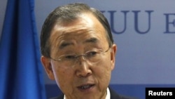 БҰҰ-ның бас хатшысы Пан Ги Мун. 6 шілде. 2011