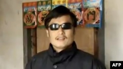 China -- Blind activist Chen Guangcheng, undated