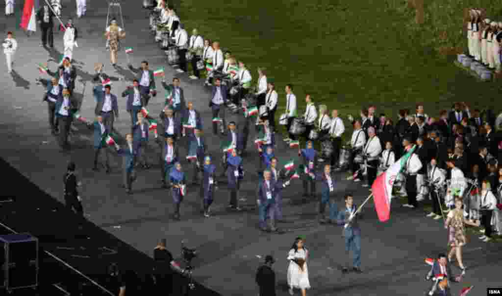 رژه کاروان ایران در المپیک ۲۰۱۲ لندن