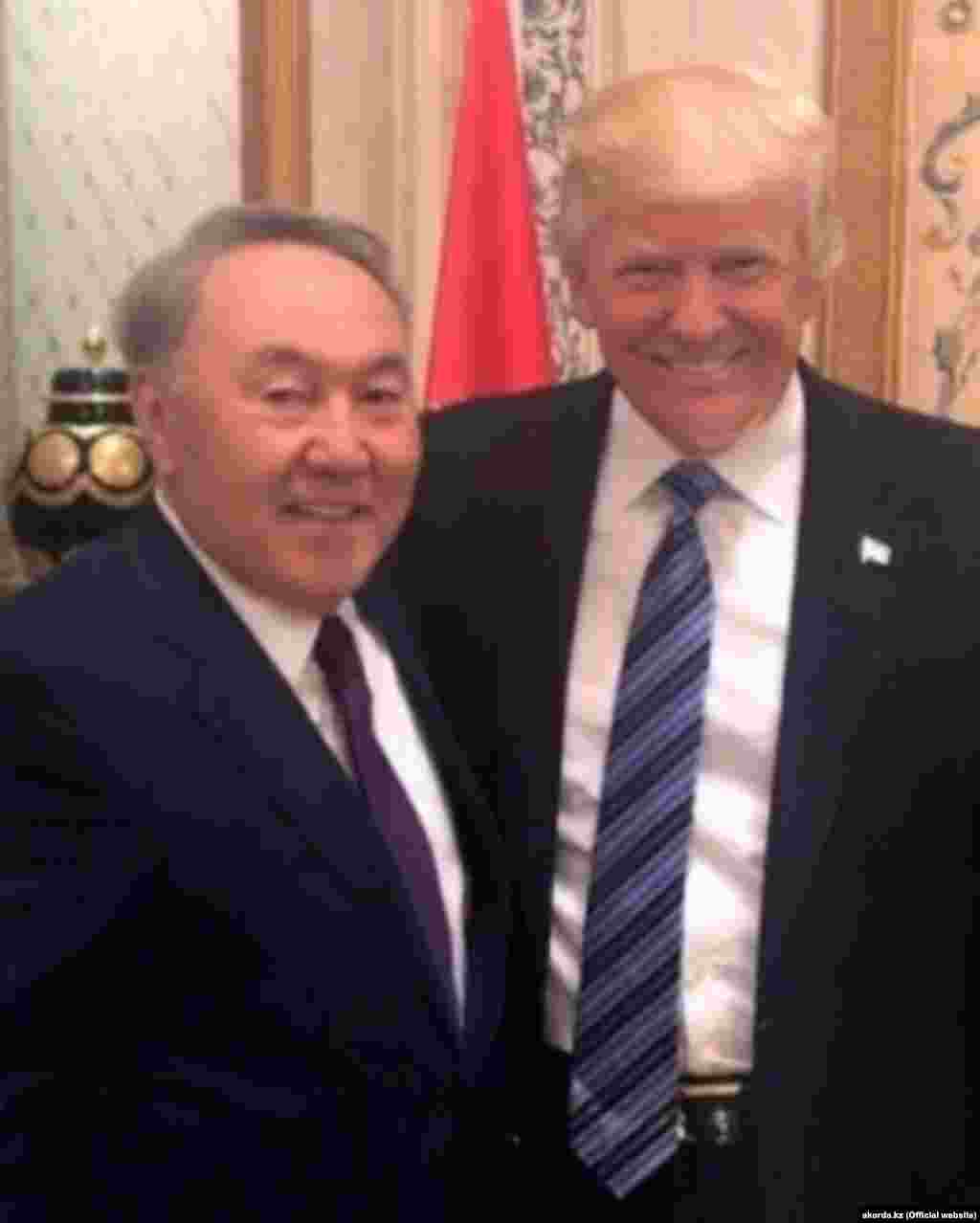 АҚШ-тың қазіргі президенті Дональд Трамп пен Нұрсұлтан Назарбаев 2017 жылы Сауд Арабиясындағы араб елдерінің саммитінде кездесті. 