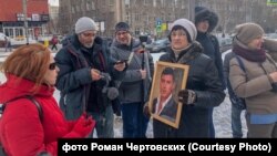 Акция памяти Немцова в Новосибирске. 27 февраля 2019 года