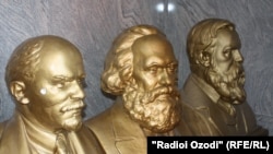 The old Soviet-era busts of communist leaders were found hidden in a secret room in the Tajik parliament. 