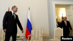 Vladimir Putin i Redžep Tajip Erdogan, Sankt Peterbug, 9. avgust 2016.