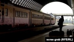 Screen grab from the film Generation Emigration.