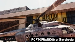 Старий вертоліт Мі-8 – один із арт-об’єктів Porto Franko-2018
