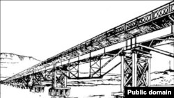 Мост празь Крачанскі праліў, які існаваў у 1944 годзе