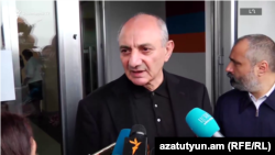 Nagorno-Karabakh’s outgoing de facto leader, Bako Sahakian