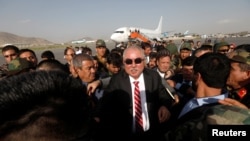 Afghan Vice President Abdul Rashid Dostum (center)