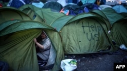 Փախստականների ճամբար Հունաստանում, մարտ, 2016թ․