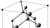 Структура алмаза, аналогичная кристаллической решетке германия. <a href = "http://en.wikipedia.org/wiki/Diamond" target=_blank>Wikipedia. GNU Free Documentation License.</a>