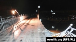 В августе 2015 года в парке отдыха «Озеро молодежи» в городе Ургенче обрушились решеточные перила моста.