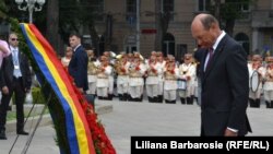 Traian Băsescu la Chișinău, 17 iulie 2013.