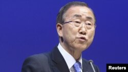 Генералниот секретар на Обединетите нации Бан Ки Мун 