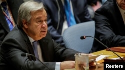 ՄԱԿ-ի գլխավոր քարտուղար Անտոնիո Գուտերեշը Անվտանգության խորհրդի նիստի ժամանակ, արխիվ