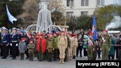 Парад дитячих військово-патріотичних організацій в Ялті