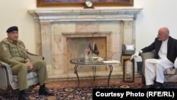 Afghan President Ashraf Ghani met Pakistani army chief General Qamar Javed Bajwa on June 9.