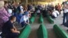 Bosnia and Herzegovina -- Coffins of killed Bosnian muslims man and boys have arrived in Memorial center Srebrenica - Potocari ahead of the 25th anniversary of Srebrenica genocide, July 9, 2020.