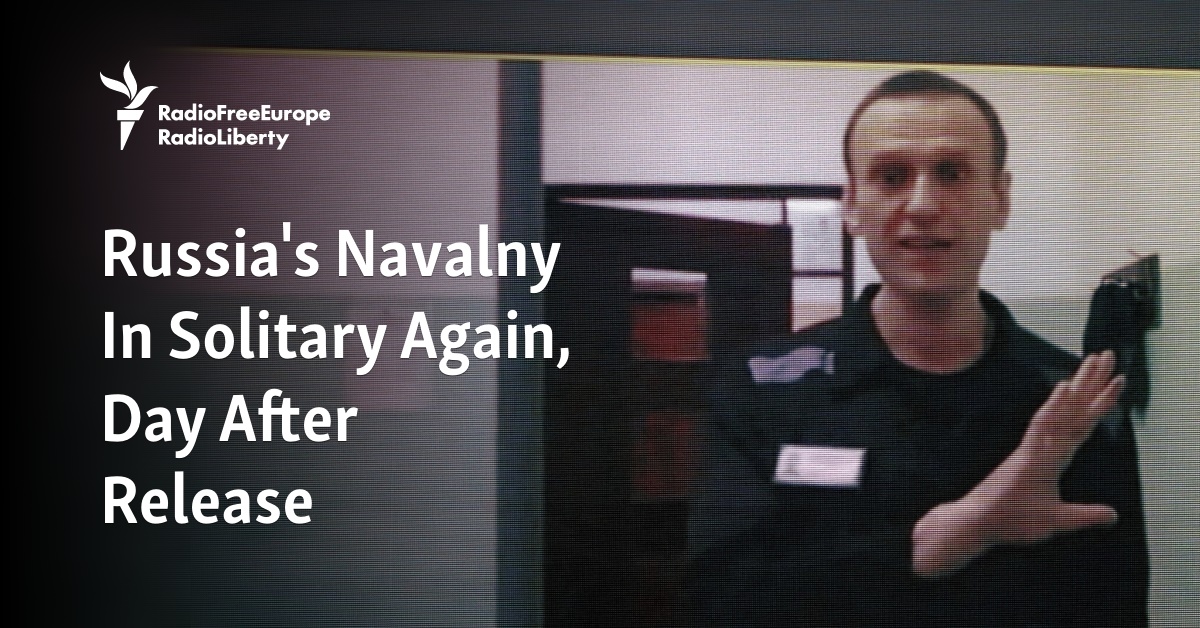Russia's Navalny In Solitary Again, Day After Release - Vimarsana News