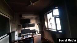 Офис 3 канала после пожара, 7 июня 2020 г.