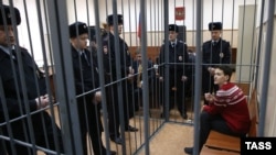 Надежда Савченко на заседании Басманного суда Москвы