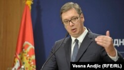 Serbian President Aleksandar Vucic (file photo)