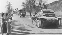 Танковая колонна Вермахта, 1938 год