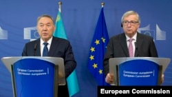 Nursultan Nazarbaev və Jean-Claude Juncker