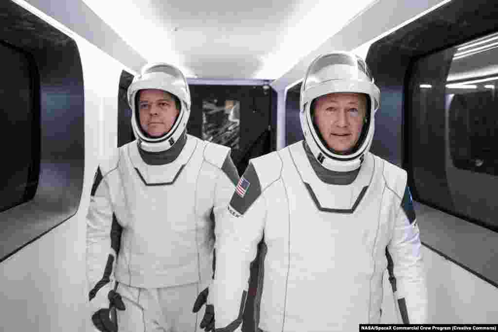 The Crew Dragon’s launch is set to carry veteran NASA astronauts and close friends Bob Behnken (left) and Doug Hurley to the ISS. Hurley, whose call sign is “Chunky,” is a former U.S. Marine lieutenant and military test pilot. Behnken is a colonel in the U.S. Air Force who piloted the F-22 Raptor stealth fighter jet. 