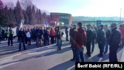 Protest radnika Željezare Zenica