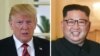 ABŞ prezidenti Donald Trump (solda) və Şimali Koreya lideri Kim Jong Un