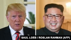 Presidenti i SHBA-së, Donald Trump, dhe lideri i Koresë së Veriut, Kim Jong Un.
