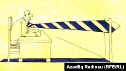 Rəşid Şerifin karikaturası – Blok-post